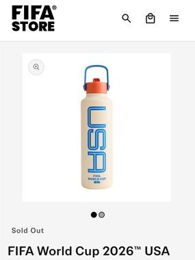 FIFA World Cup 2026™ USA Cream & Blue Water Bottle